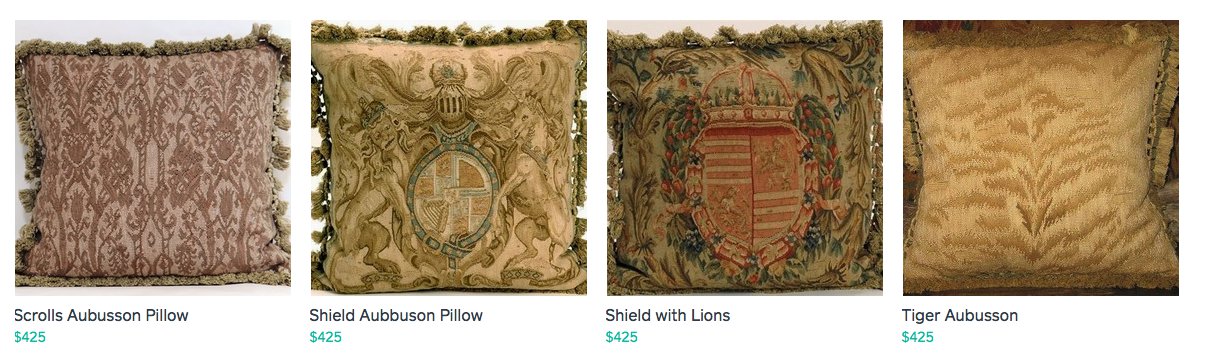 Upscale Aubusson Pillows ~C