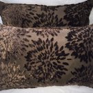 Pair Of Koplavitch & Zimmer Burnt Out Velvet Pillows