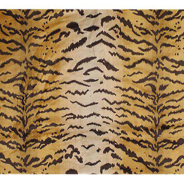 Old World Weavers Silk Pile Tiger Velvet Fabric - 3 Yards