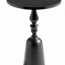 Graphite Pedestal Drink Side Table