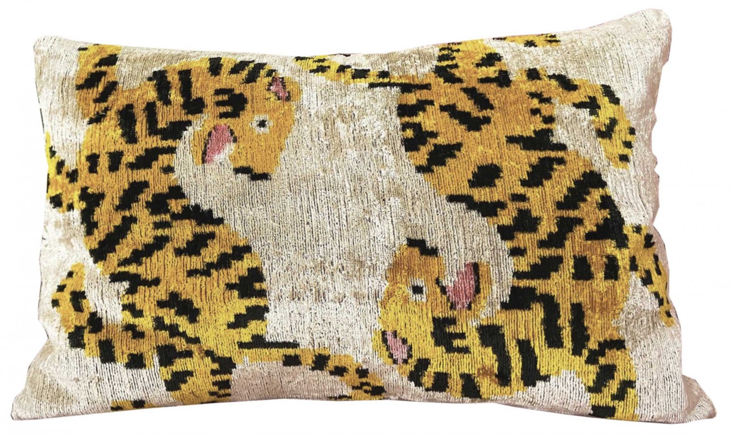 Silk Velvet Down Feather Lumbar Pillow Cover & Insert