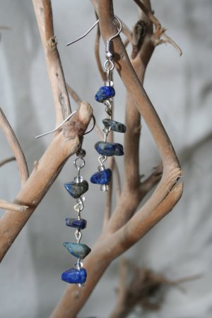 Lapis Lazuli 4 stone Earrings
