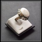 Adjustable Silver Ring with shell