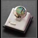 Adjustable Silver Ring with Mother Of Pearl