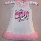 I'm The Middle Sister Chiffon Ruffled Dress