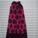 Boutique Hot Pink Black Damask Pillowcase Dress