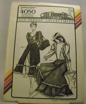 Pattern 4050  from Stretch & Sew (1982) - Prairie Skirts and Petticoat