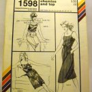 Pattern 1598 from Stretch & Sew(1982) - camisole chemise and top