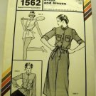 Stretch & Sew Pattern 1562 - (1980) - sport dress and blouse