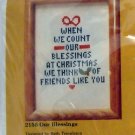 Counted Cross Stitch kit from The Creative Circle (1979 Printed in USA ) - 2155 Our Blessings