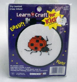 Counted Cross Stitch kit from Learn a Craft Dimensions (1997) - Be My Little Lady Bug