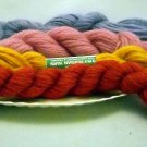 3 ply yarn - lot of 4 skeins assorted colors