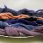 1 ply yarn - lot of 6 skeins assorted colors