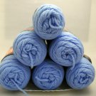 Red Heart Classic Yarn from Coats & Clark 3.5 oz (100 g) skein - Lot of 6 skeins color blue jewel