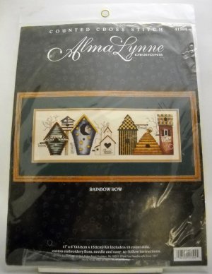 Counted Cross Stitch Kit from Bucilla Corp. (1996 ) - Rainbow Row 41394