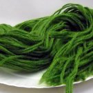 Bundle of 34 inch length 3 ply yarn strands - Parrot Green Dark