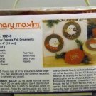 Mary Maxim Embroidery Kit  (2008)  - 18243 Set of 6 Snow Friends Felt Ornaments