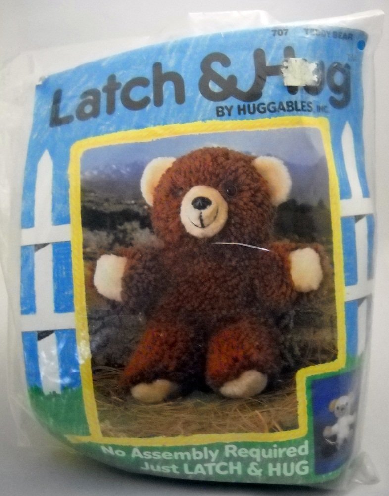 Latch Hook Stuffed Toy Kit by Huggables, Inc. Teddy Bear 707