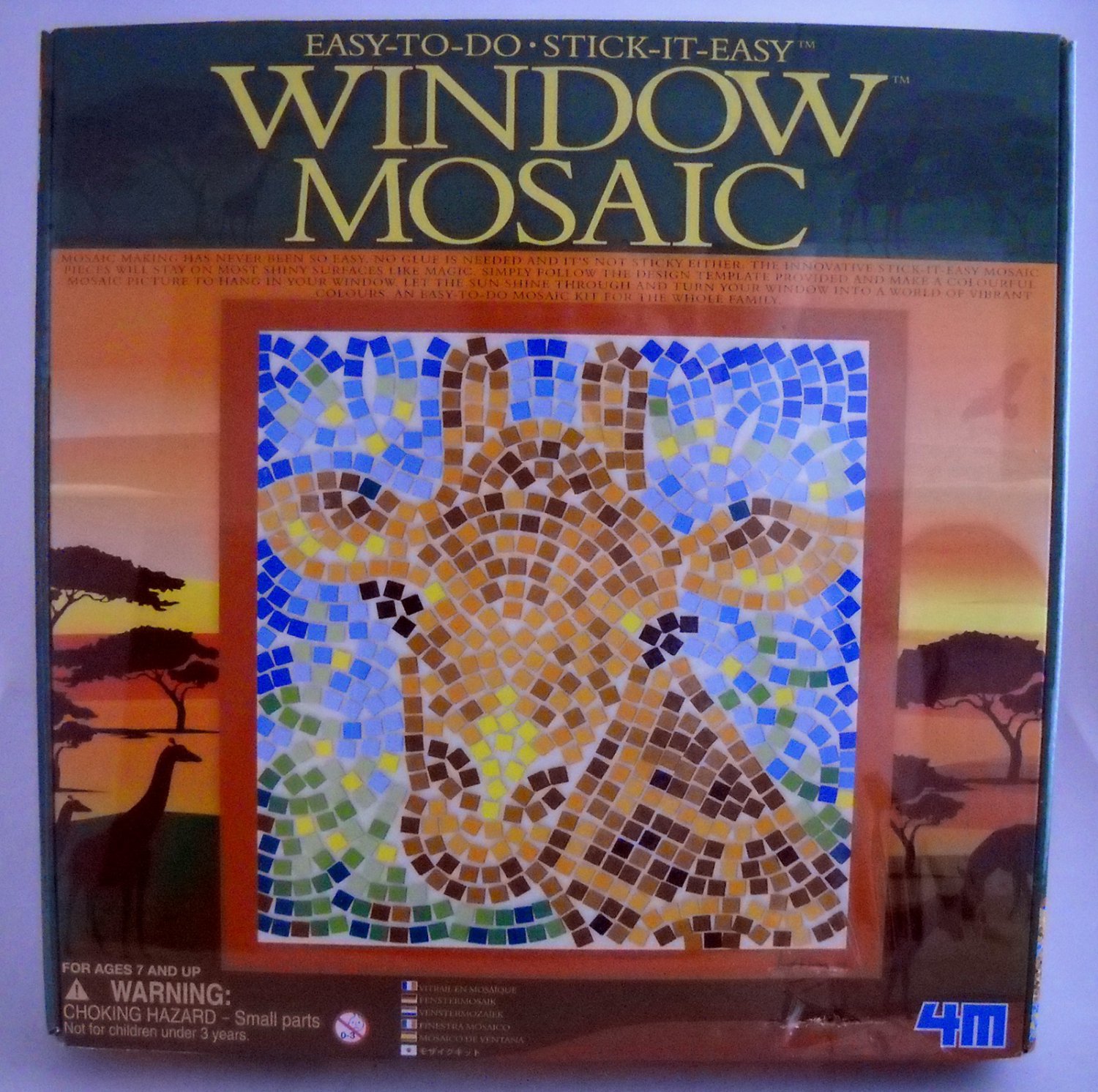 Giraffe Window Mosaic Kit by 4M Window Mosaic Safari 3454