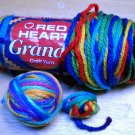 Red Heart Grande Yarn from Coats & Clark 4.5 oz (127 g) skein - Lot of 1 skein + ball color Wow 2937