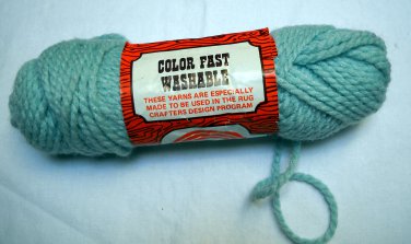 Vintage Kodel 111 Rug Yarn 2.5 oz skein color 138 azure blue