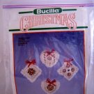 Bucilla Christmas Ornaments Counted Cross Stitch Kit - Roses & Lace 82746