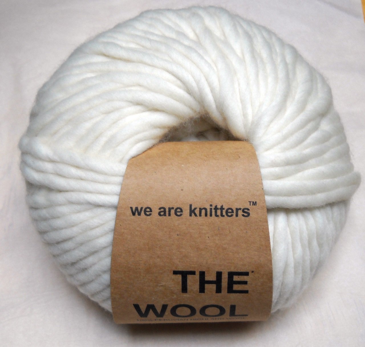 we are knitters The Wool Yarn 80 meters (200 gram) ball Natural SFN10