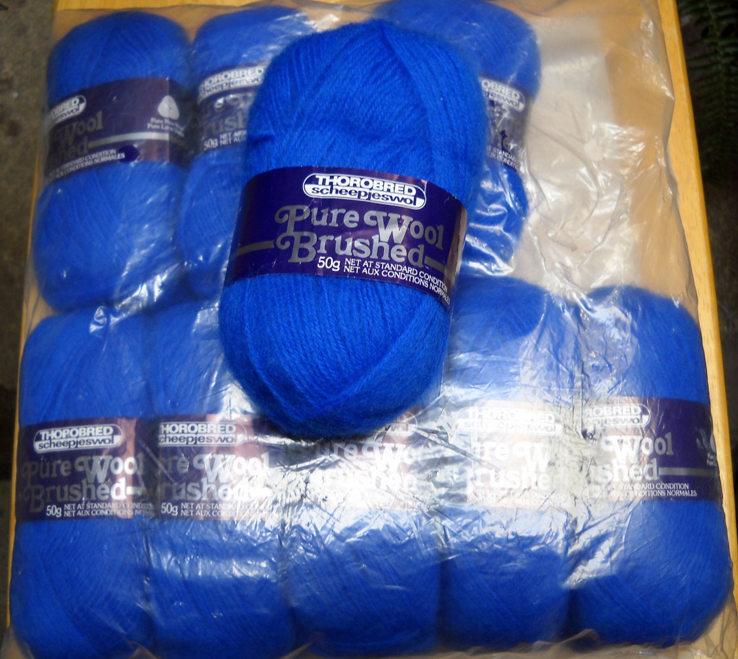 Thorobred Scheepjeswol pure wool brushed DK - Lot of 9 skeins color 538 ...