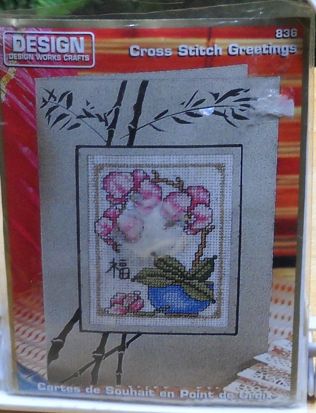 Design Works Crafts Cross Stitch Greetings Kit 836 Orchids