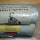 Spinnerin Wintuk Featherlon Cap Sleeve Cardigan Pak 449 Kit - clr off white 3037