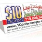 2500 Business Cards Full Color Double Sided 14pt UV
