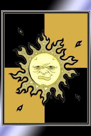 Black and Gold Sun