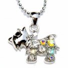 Scottish Terrier Swarovski Crystal Necklace