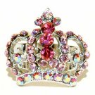 Pink Crown Swarovski Crystal Ring
