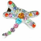 Rainbow Dragonfly Swarovski Crystal Ring