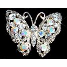 Clear Butterfly Swarovski Crystal Brooch