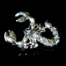 Black Swarovski Crystal Scorpion King Brooch