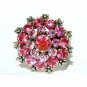 Sexy Pink Swarovski Crystal Party Ring