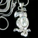 Lovely Swarovski Crystal Topical Tucan bird Pendant Necklace