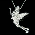 Big Couture Swarovski Crystal Tinkerbell Tinker Fairy Necklace
