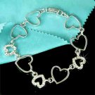 Swarovski Crystal Cutout Sparkling Heart Bracelet