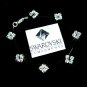 Floating Star Illusion Swarovski Crystal Bridal Silver Bracelet
