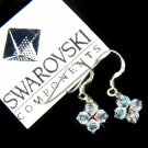 Floating Star Swarovski Crystal Bridal Earrings