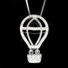 Hot Air Balloon Swarovski Crystal Necklace