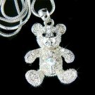 Juicy Teddy Bear with Key Swarovski Crystal Necklace