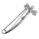 Dragonfly Rainbow Swarovski Crystal Brooch