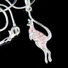 Kangaroo Joey Aussie Animal Swarovski Crystal Pendant Necklace