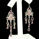 Swarovski Purple Crystal Chandelier Bridesmaid Earrings