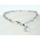 Swarovski Crystal Pastel Sterling Silver Petite Bracelet