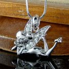Swarovski Crystal Tinkerbell Tinker Fairy Pixie Pendant Necklace